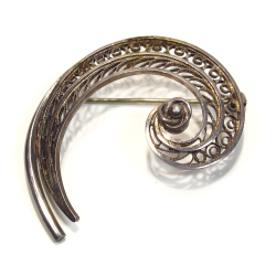 Filigree brooch, 925 silver