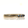Silver bracelet with blue stones, 813 silver