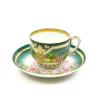 Antique Russian cup with saucer, M.S.Kuznetsov 1890 - 1910