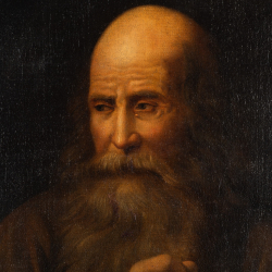 Portrait of a monk, unknown artist 19th century
