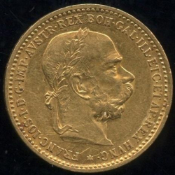 Austria Franz Joseph I kuld 10 krooni 1897, AU 900