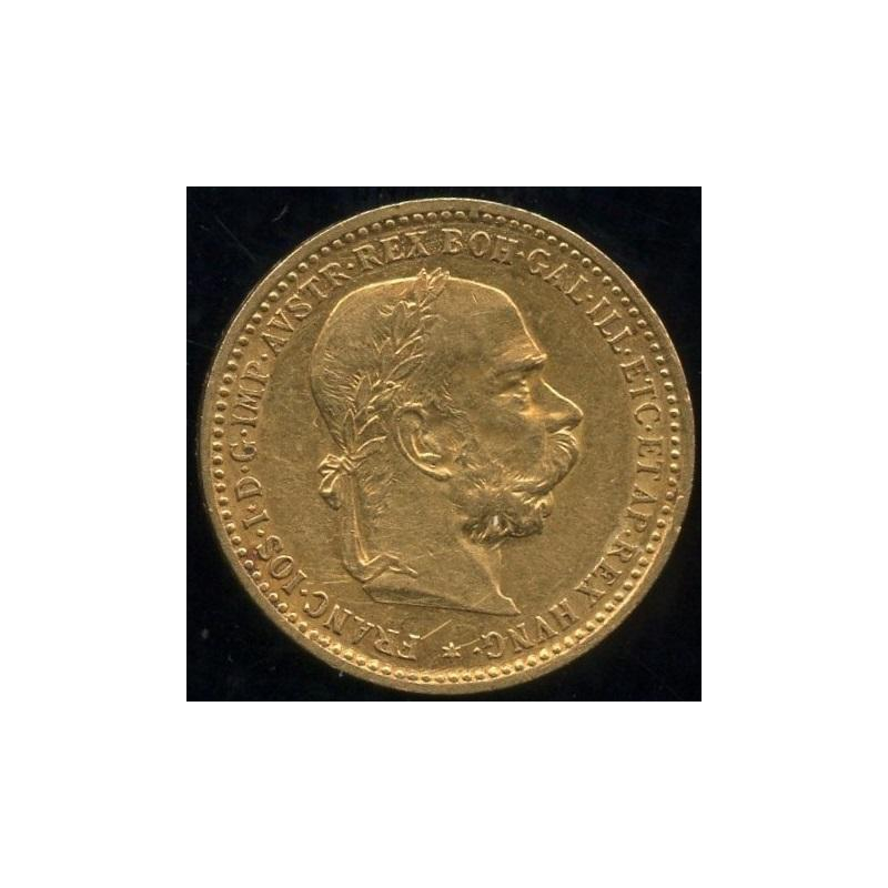 Austria Franz Joseph I kuld 10 krooni 1897, AU 900