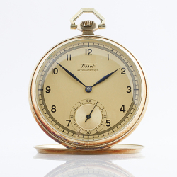 Pocket watch "Tissot", 585 (14K) gold SOLD