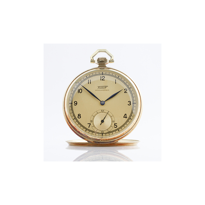 Pocket watch "Tissot", 585 (14K) gold SOLD