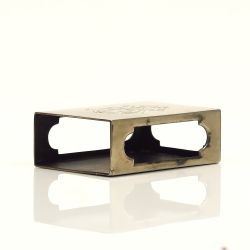 Antique matchbox holder, 813 silver