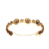 Braclet with garnets, 830 gilded silver