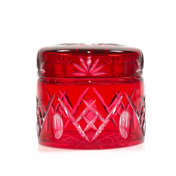 Ruby-crystal jewellery box, Val Saint Lambert
