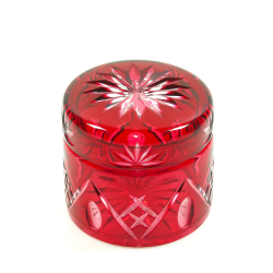 Ruby-crystal jewellery box, Val Saint Lambert