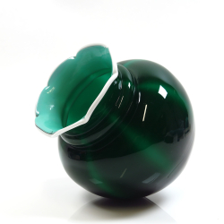 Art Deco opal glass vase