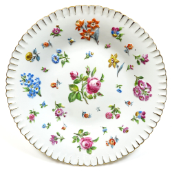 Hand painted Meissen porcelain platter from the 19th century
