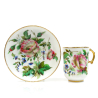 Antique Russian porcelain cup with saucer, Kornilov brothers 1843 - 1861