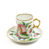 Antique Russian porcelain cup with saucer, Kornilov brothers 1843 - 1861