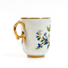 Antique Russian porcelain cup with saucer, Kornilov brothers 1843 - 1861