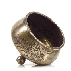 Antique Russian salt cellar, 84 silver