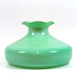 Green glass lampshade