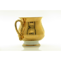 Antique Russian porcelain cup with saucer, M.B.Dunashova 1880 - 1910