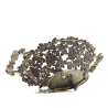 Antique German openwork fruit platter, 830 silver