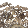 Antique German openwork fruit platter, 830 silver