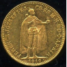 Hungary Franz Joseph I 10 gold corona 1910, Au 900