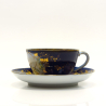 Antique Russian porcelain cup with saucer, M.S.Kuznetsov 1891 - 1917