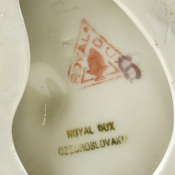 Royal Dux female Art Deco figure, Elly Strobach (1908-2002)