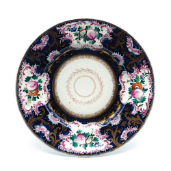 Maalingutega portselan taldrik Бр. Рачкиных, Tsaari-Vene 1856-1860