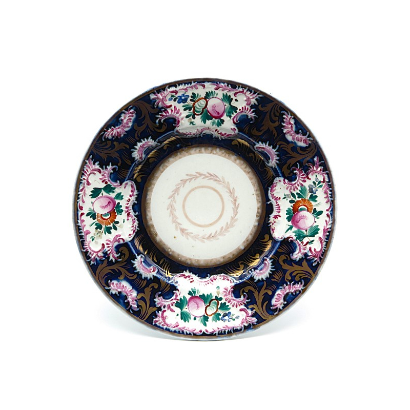 Maalingutega portselan taldrik Бр. Рачкиных, Tsaari-Vene 1856-1860