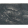 Henno Arrak (1930 - 2017) graphic "Hämaras" (In the twilight) 1983