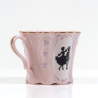 Art Nouveau porcelain cup with saucer