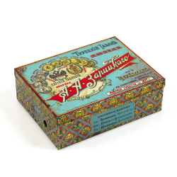 Antique Russian tin tobacco box