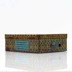Antique Russian tin tobacco box