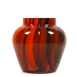 Colored Art Deco glass vase, Joh.Lorup glass factory