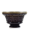 Art Deco crystal bowl with silver rim, 813 silver