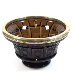 Hõbeäärega Art Deco kristallkauss, 813 hõbe