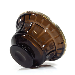 Hõbeäärega Art Deco kristallkauss, 813 hõbe