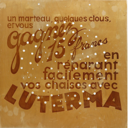 Luterma reklaam toolipõhi, 1937 Pariisi maailmanäitus