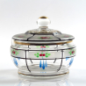 Art Nouveau glass sugar bowl