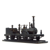 Massive industrial-style steam locomotive