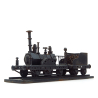 Massive industrial-style steam locomotive