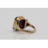 Art Deco ring, 14K gold, garnet