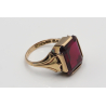 Art Deco ring, 14K gold, garnet