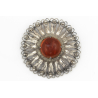 Filigree brooch, 813 silver, amber
