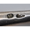 Niello decored fork and knife "Jalta", 84 silver