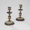 Stoneware candlesticks, Royal Doulton (Frank A. Butler)
