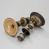 Stoneware candlesticks, Royal Doulton (Frank A. Butler)