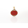 Kulon, kuld 750 (18K), karneool