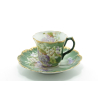 Antique Russian porcelain cup with saucer, M.S.Kuznetsov