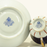 Antique Russian porcelain cup with saucer, M.S.Kuznetsov