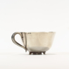 Silver cup with saucer, 875 silver