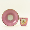 Antique porcelain cup and saucer, probably Russia